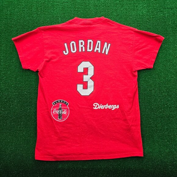 St Louis Cardinals Tshirt Mens Medium Red #3 Jordan MLB Baseball Sports - Picture 6 of 7